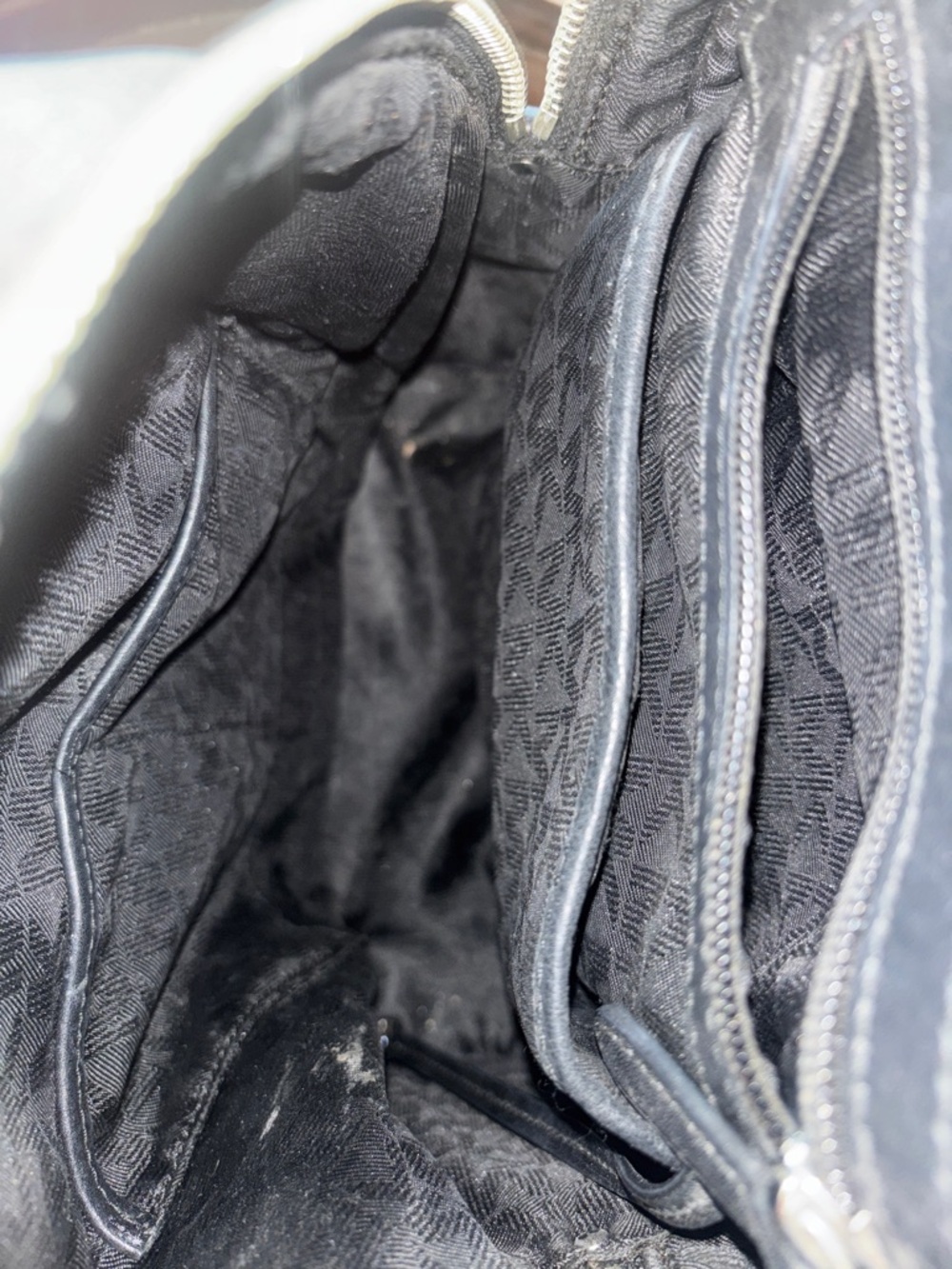 Michael Kors Black Studded Backpack with Silver Accents - Picture 2 of 8